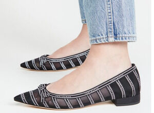 Tory Burch Penelope mesh flat sz 8m (3000